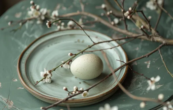 Holiday, eggs, spring, Easter, painted, eggs, Easter, easter composition
