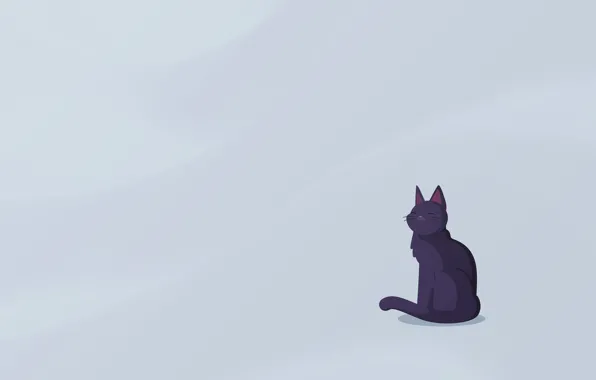 Cat, figure, minimalism, vector