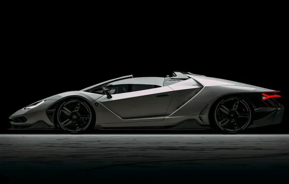 Auto, Lamborghini, Machine, Supercar, Rendering, The front, Sports car, Side view