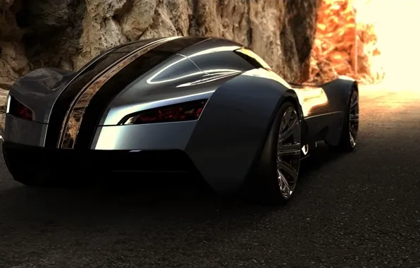 Concept, Bugatti, supercar, Aerolithe