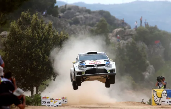 Volkswagen, cars, rally, jump, wrc, polo r