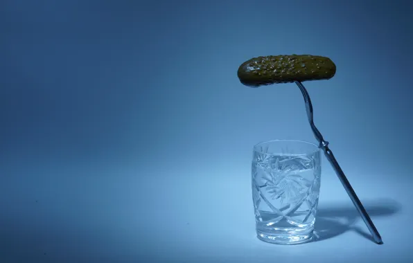 Picture cucumber, stack, vodka