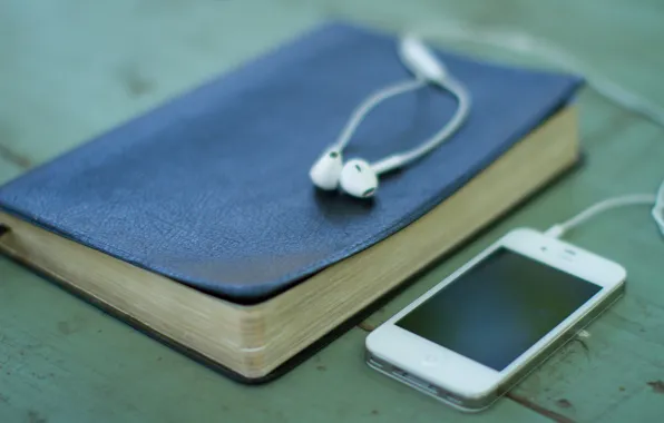 Technology, headphones, book, phone, gadget