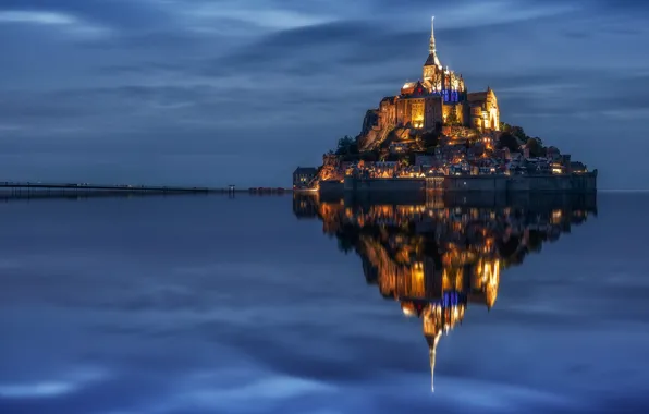 Landscape, nature, Mont Saint Michel