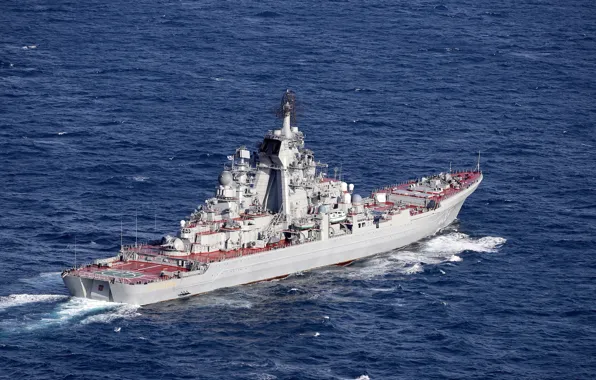 Strait, cruiser, heavy, atomic, rocket, Peter The Great, The Channel