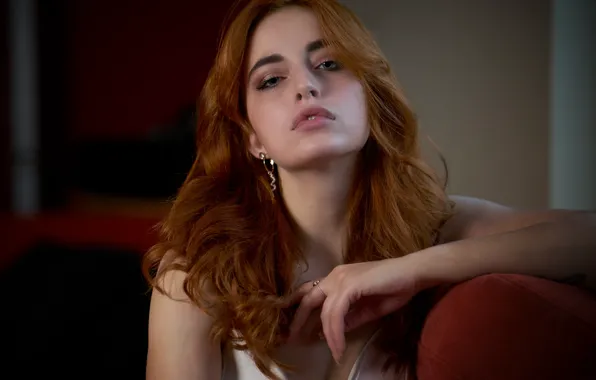 Picture girl, face, brown hair, Martin Fuhrmann