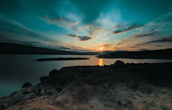 Picture sunset, Scotland, Scotland