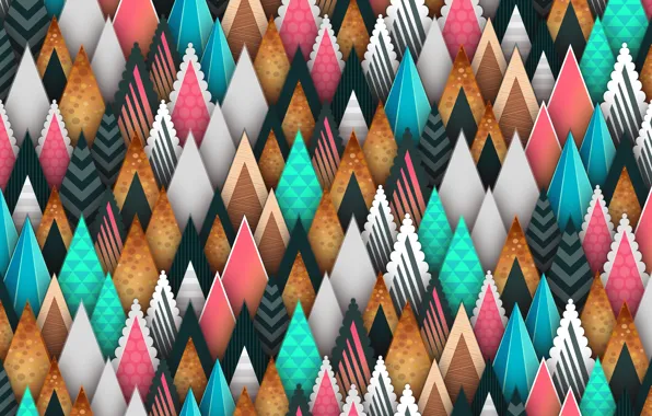 Abstraction, background, triangles, geometry