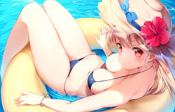 Girl, sexy, long hair, boobs, anime, beautiful, pretty, erotic