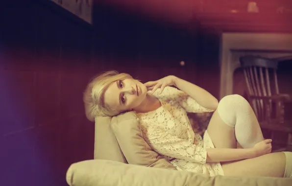 Look, girl, pose, blonde