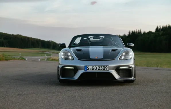 Picture Porsche, front view, 718, Porsche 718 Spyder RS