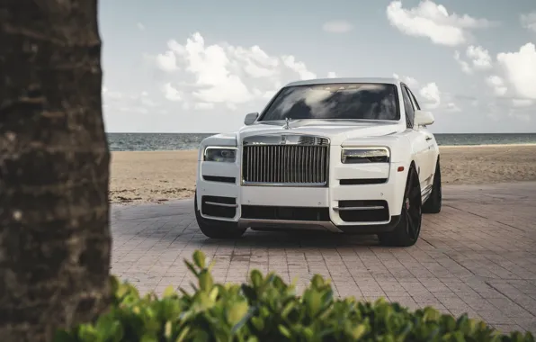 Picture Rolls Royce, Sky, White, SUV, Sight, Cullinan