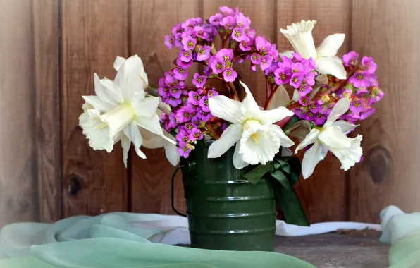 Bouquet, spring, daffodils