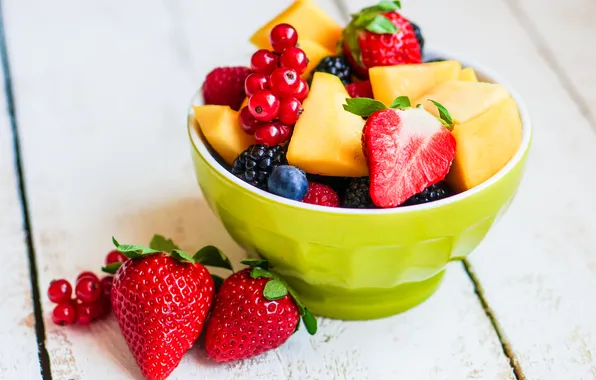 Picture berries, strawberry, bowl, fruit, fresh, dessert, fruit, berries