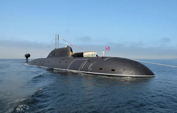Boat, submarine, underwater, atomic, Parade, the project 971