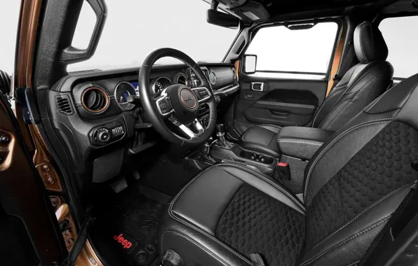 Concept, interior, Jeep, Mopar, 2021, car interior, Jeep Wrangler Overlook