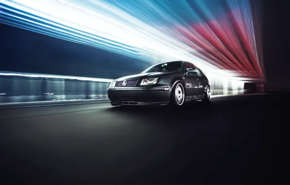 Speed, volkswagen, Volkswagen, jetta, MK4, in motion, Jetta