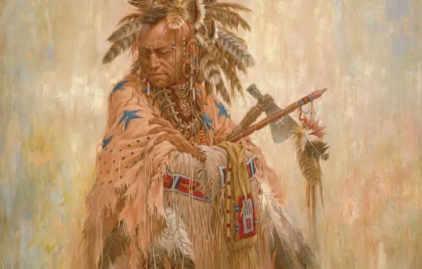 Picture Morning Star, first people, native american art