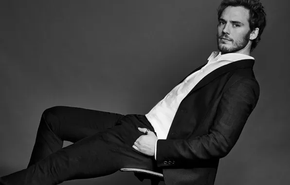 Picture photoshoot, Sam Claflin, for the film, The Riot Club, The riot club