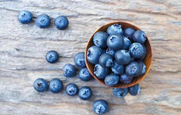 Berries, blueberries, fresh, wood, blueberry, blueberries, berries