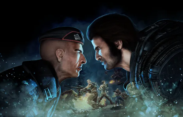 Picture The game, Look, Two, Bulletstorm, Men