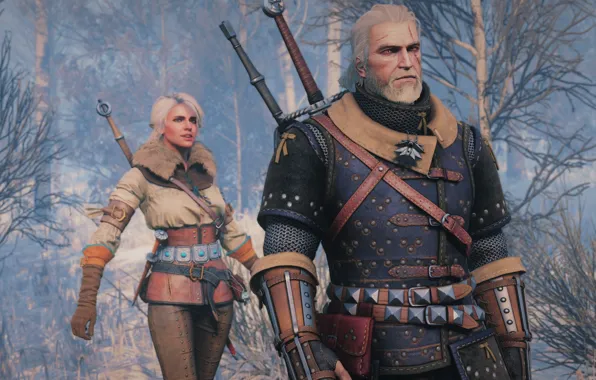 Picture snow, the Witcher, Geralt, The Witcher 3: Wild Hunt, The Witcher 3: Wild Hunt, CRIS, …