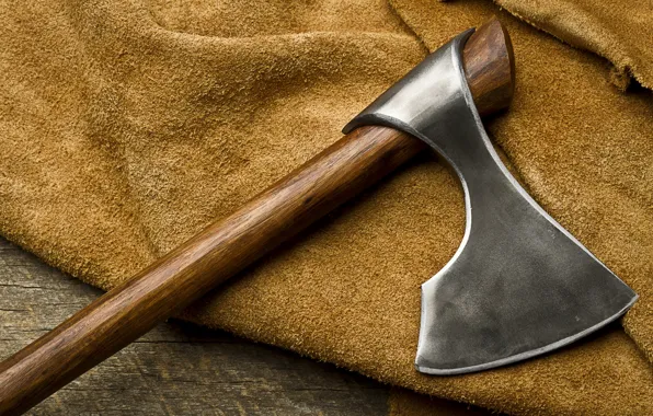 Picture axe, metal, wood, decoration