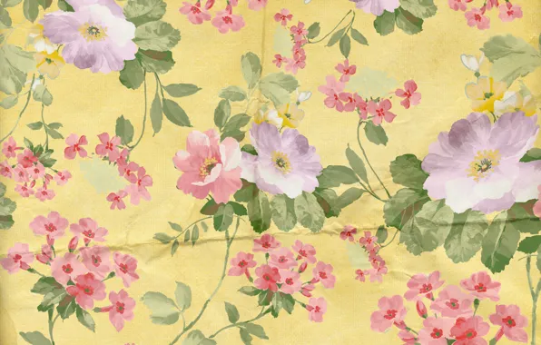 Background, wallpaper, ornament, vintage, texture, floral, pattern, paper