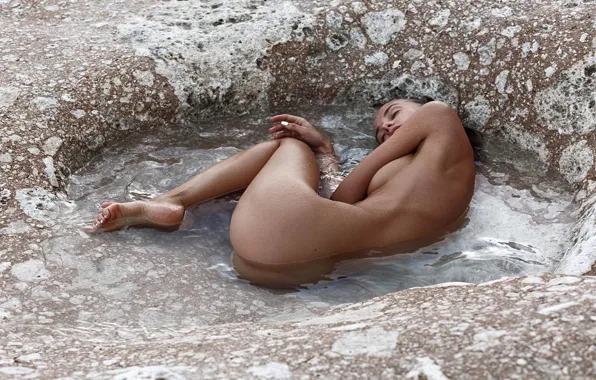 Ass, ass, water, naked, figure, actress, heel, feet