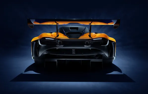 McLaren, racing car, rear view, GT3, 720S, 2019