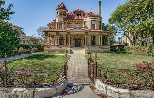 The city, Villa, architecture, mansion, Texas, San Antonio, San Antonio, The Kalteyer House