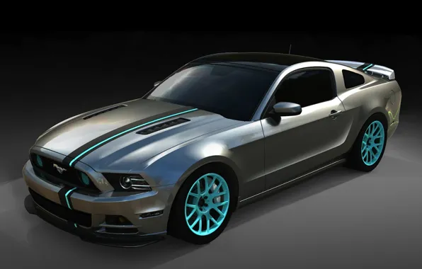 Strip, background, tuning, Mustang, Ford, Ford, Mustang, drives