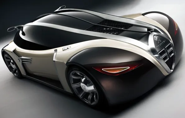 Concept, Peugeot, supercar, car, the front, 2003, 4002