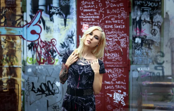 Girl, pose, background