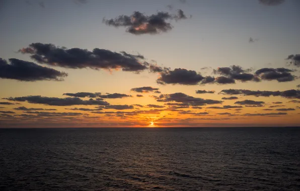 Picture water, the sun, sunset