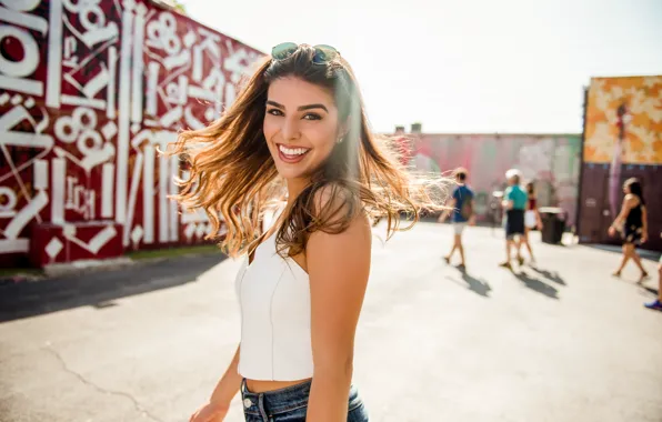 Summer, joy, face, smile, model, hair, figure, beauty