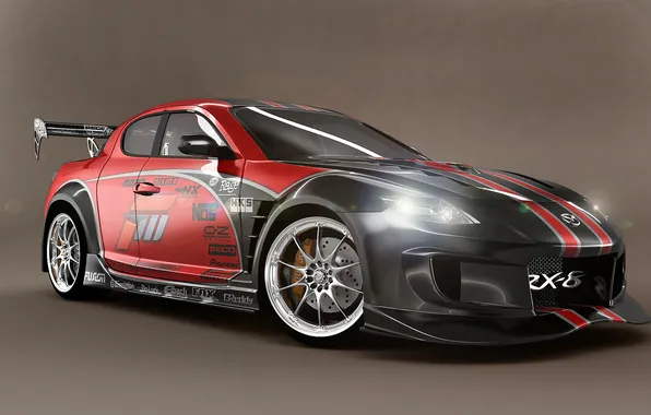 Picture tuning, Mazda, render, RX8