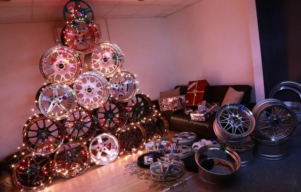 Wheel, Tree, Drives, BBS, Rays