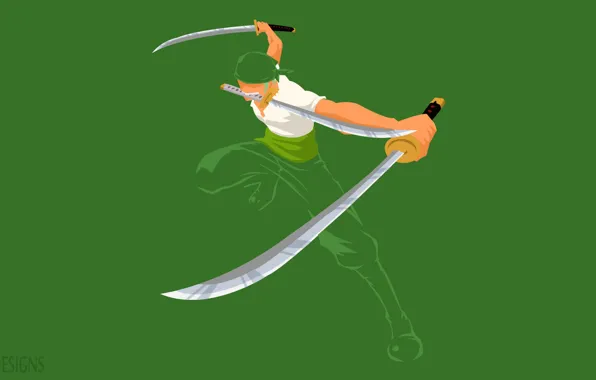 Roronoa Zoro, one, piece, sword, HD phone wallpaper