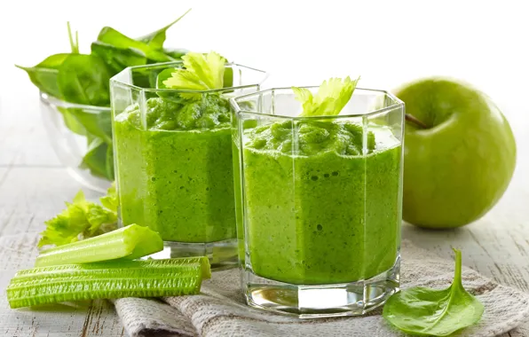 Greens, Apple, Apple, vegetables, vegetables, greens, vegetable smoothies, puree