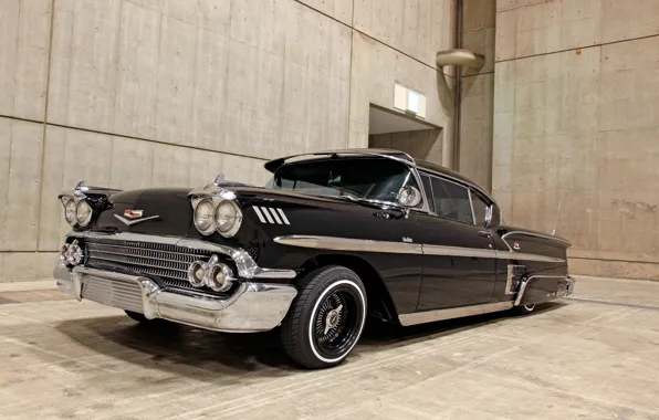 Wallpaper Chevrolet, Impala, Lowrider, 1958 for mobile and desktop 