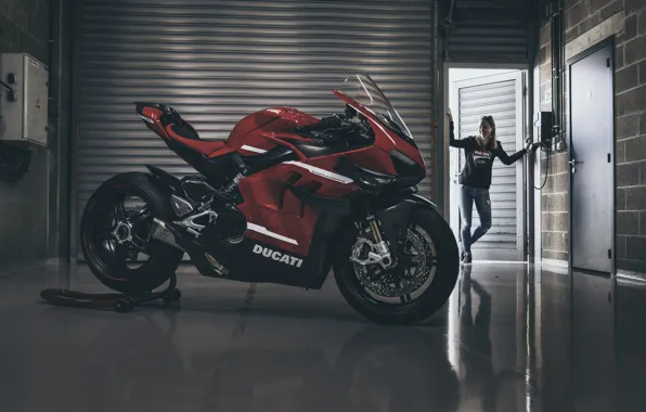 Picture Red, Ducati, Garage, Superleggera V4