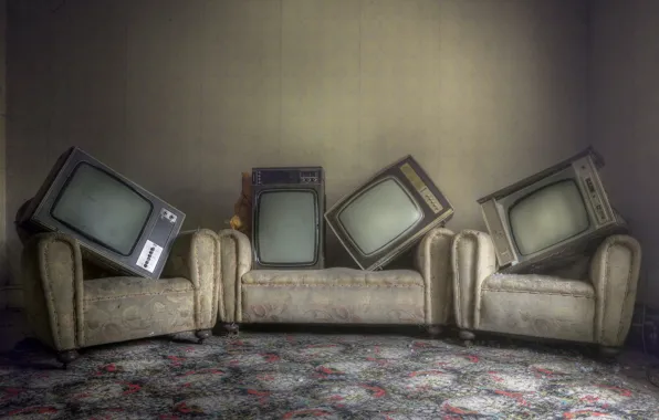 Picture room, interior, TV