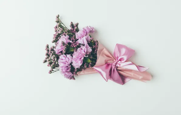 Picture flowers, background, bouquet, tape, pink, vintage, pink, flowers