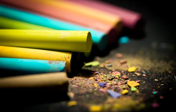 Color, macro, Wallpaper, bright, pictures, blur, wallpapers, crayons