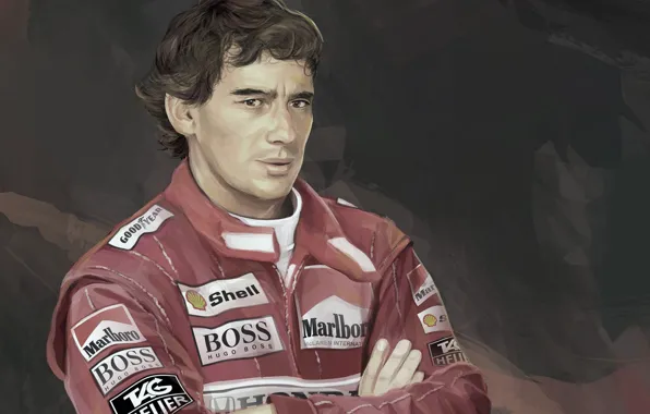 Figure, Sport, Ayrton Senna, Racing driver