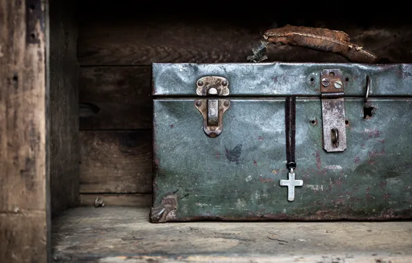 Macro, background, suitcase