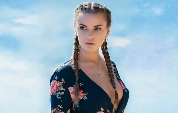 Look, model, braids, beauty, Julia, Daniel Bidiuk