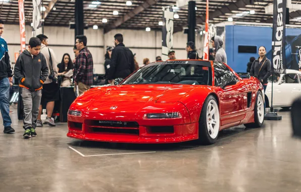 Red, Honda, Front, NSX, Stance, StenceNation