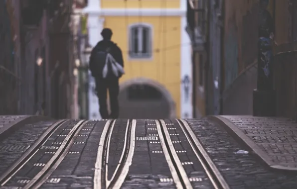 Street, home, the sidewalk, passerby, Going home